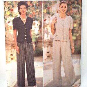 SEWING PATTERN Size 18-22 TOP WIDE LEG PANTS Butterick Donna Ricco NY 4004 UNCUT